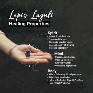Natural Lapis Lazuli Crystal Ring