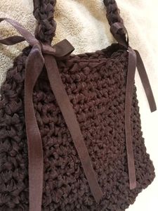 Stylish Brown Woven Handbag