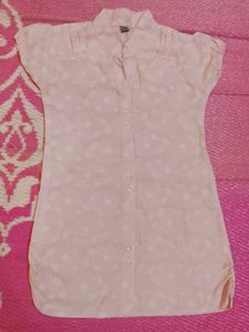 Chic Pink Floral Blouse Top