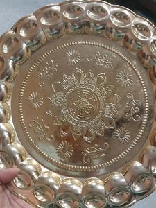 Fruit Basket And Golden Plate