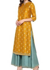 Elegant Mustard Kurta Set