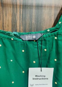 Elegant Green Polka Dot Jumpsuit