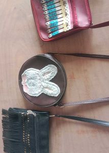 Cute Bunny & Fringed Clutch Bags