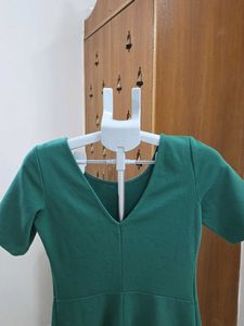 Esprit Chic Green Short Sleeve Dress