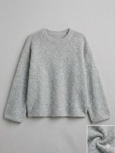 Sparkly Grey Knit Sweater