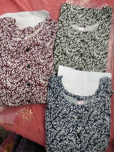 Rayon  Ghera  Print  Kurti