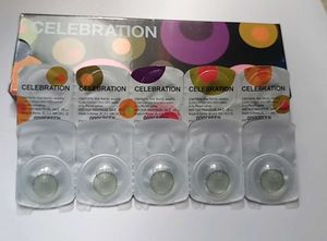 Green Celebration Contact Lens