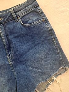 High-Waisted Denim Shorts