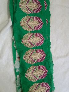 3 MTR  Febric Border Embroidery Work Kiya Hua He
