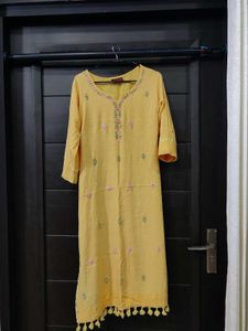 yellow kurti