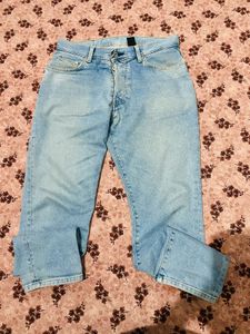 &amp; Denim(H&amp;M) Classic Light Wash Slim Fit Deni