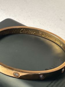 Cartier love bracelet dupe Elegant Rose Gold