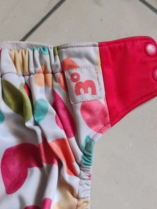 Cute Heart Print Cloth Diaper
