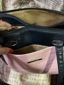 Caprese Handbag Pink Almost New Little Bit Used
