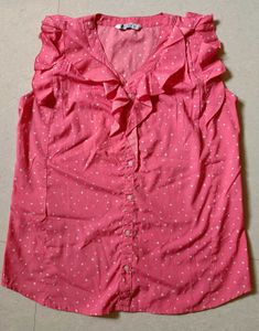 Chic Polka Dot Ruffle Top