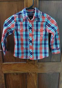 Boys multi-colour checks Button-Up Shirt