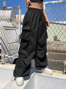 ⛰️Treakking Parachute Black Cargo Pants