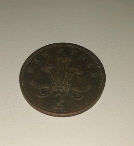 Coin NEW PENCE 2 - 1980 D.G. REG.United Kingdom Coin: 2 New Pence 1980 Great Britain Bronze