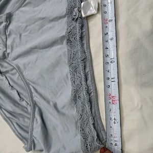 ❤️‍🔥 Grey Lace Trim Briefs
