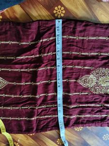 Elegant Maroon Embroidered Kurta