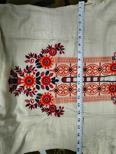 Embroidered Kurta with Mirror Work