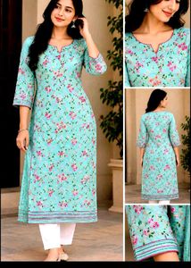 Beautiful Floral Print Kurta