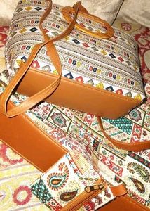 😱. Jaipuri leather Rajasthani bag pack of_  2  pi