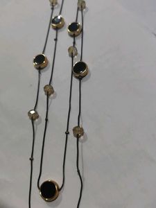 Elegant Black Layered Pendant Necklace