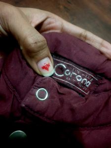 Maroon Sleeveless Jacket