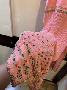 Pink Embroidered Kurti Sets