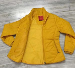 Stylish Yellow Puffer Jacket for womens