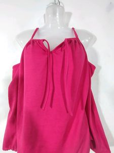 Aara Rose Pink Off Shoulder Top ( Women)