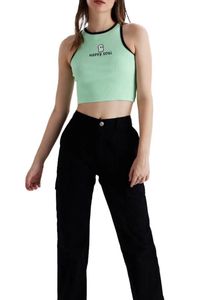 Cute "Happy Soul" Graphic Crop Top