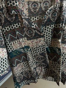 Bohemian Print Short Sleeve Top
