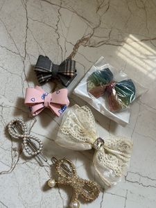 Hair Accessory Bundle - Bows & Clips
