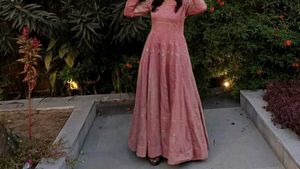 Beautiful Pink Ethnic Gown