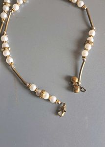 Handmade Pearl Anklets (Set Of 2)