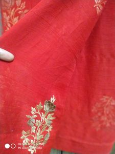Red Siffon  Saree