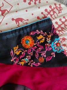 Black Zardosi Saree with blouse