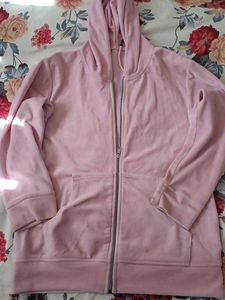 Pink Zip-Up Hoodie