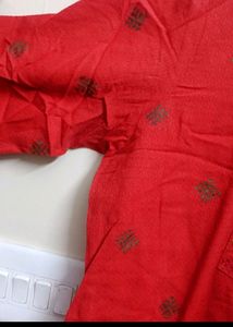 Avaasa Red And Gold Kurthi