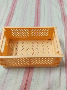 orange and blue Foldable Storage Crate