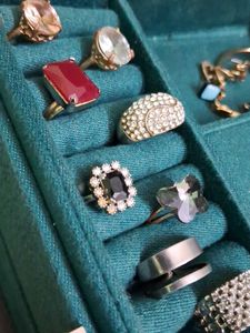 Assorted Gemstone Rings Set