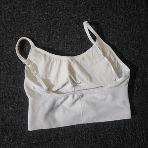 White Daisy Sports Bra
