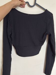 Black Long Sleeve Top
