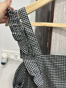 Cute Gingham Ruffle Jumpsuit