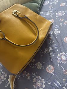 Aldo Yellow Satchel