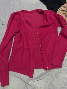pink cardigan 32-34