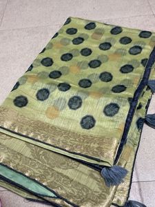 Elegant Polka Dot Saree
