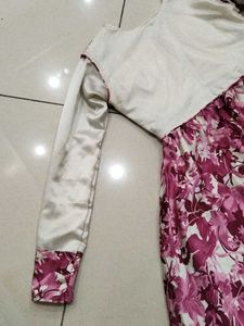 Floral Print Ethnic Gown